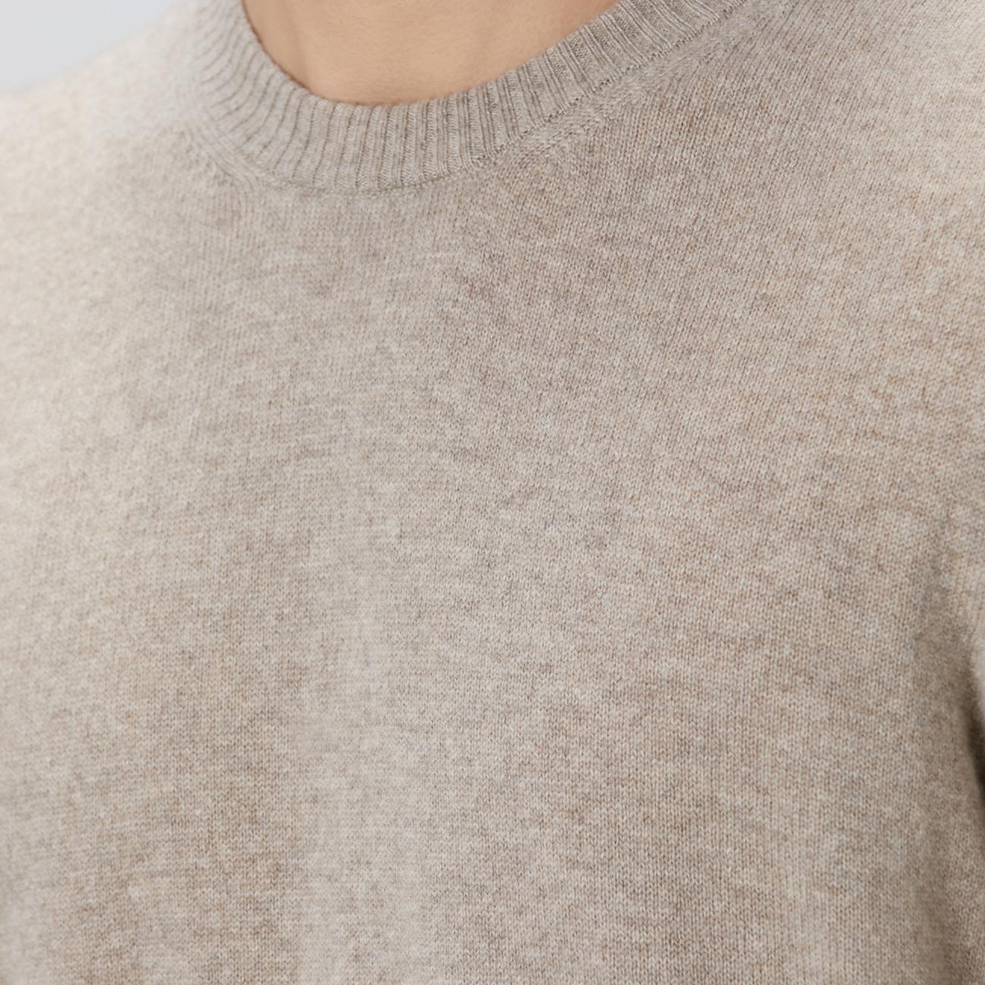 Network Erkek Limited Bej Melanj Kaşmir Triko