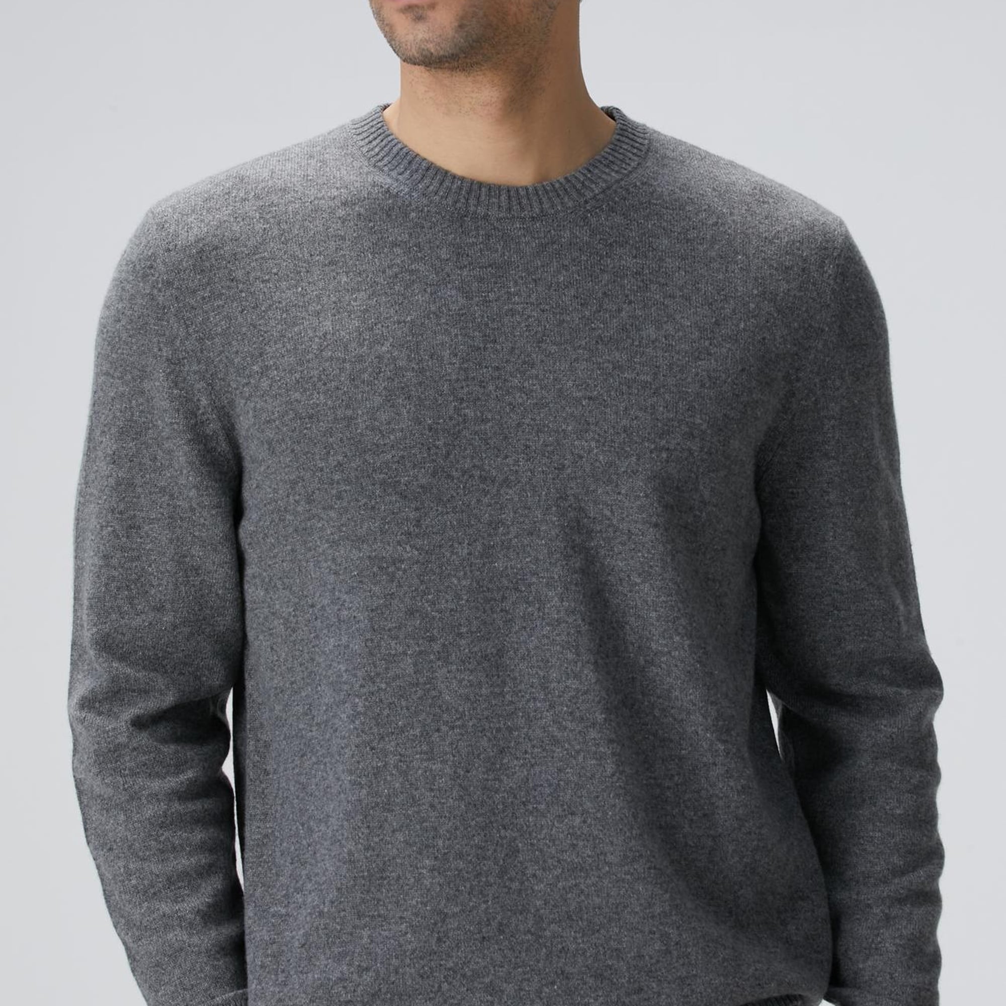 Network Erkek Limited Gri Melanj Kaşmir Triko