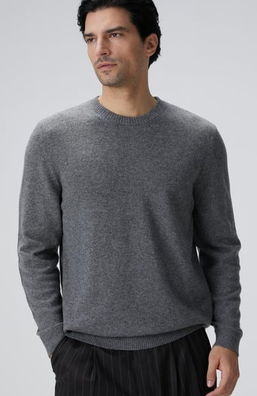  Network Erkek Limited Gri Melanj Kaşmir Triko