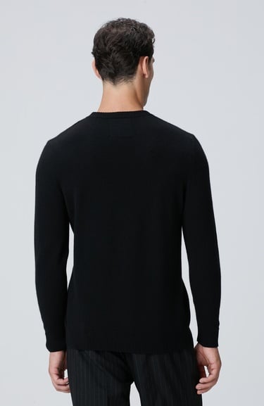  Network Erkek Limited Siyah Kaşmir Kazak