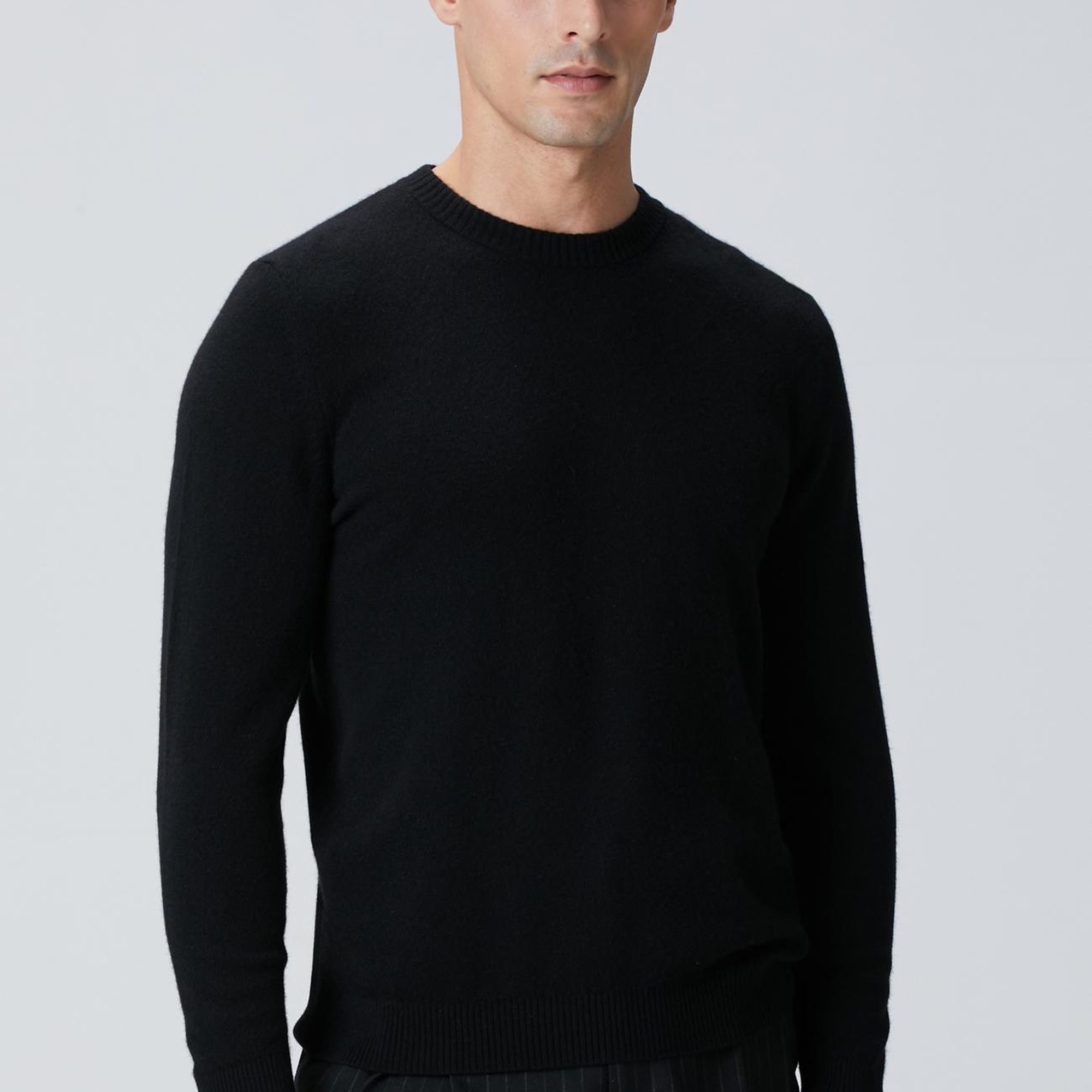 Network Erkek Limited Siyah Kaşmir Kazak