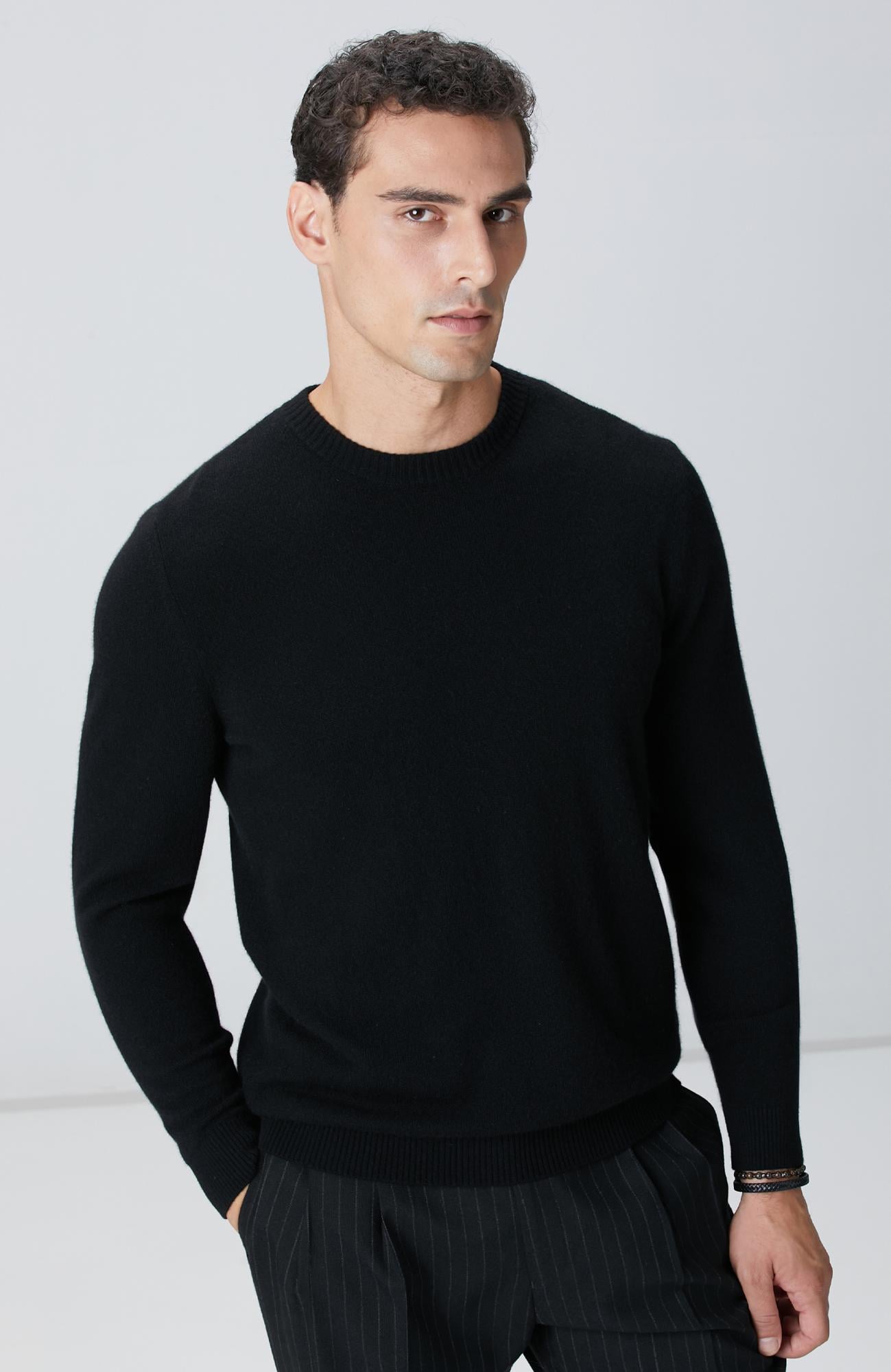  Network Erkek Limited Siyah Kaşmir Kazak