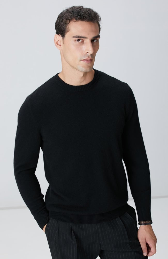  Network Erkek Limited Siyah Kaşmir Kazak