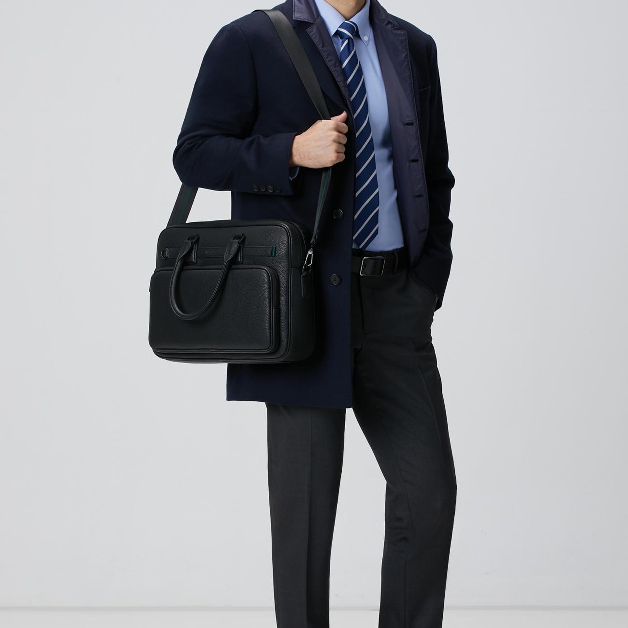 George Hogg Erkek Siyah Laptop Çantası