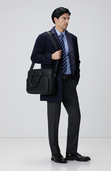  George Hogg Erkek Siyah Laptop Çantası