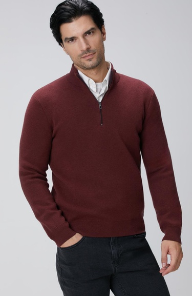  Network Erkek Bordo Triko Kazak