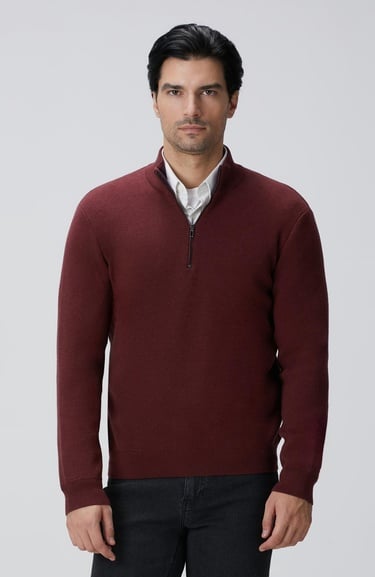  Network Erkek Bordo Triko Kazak