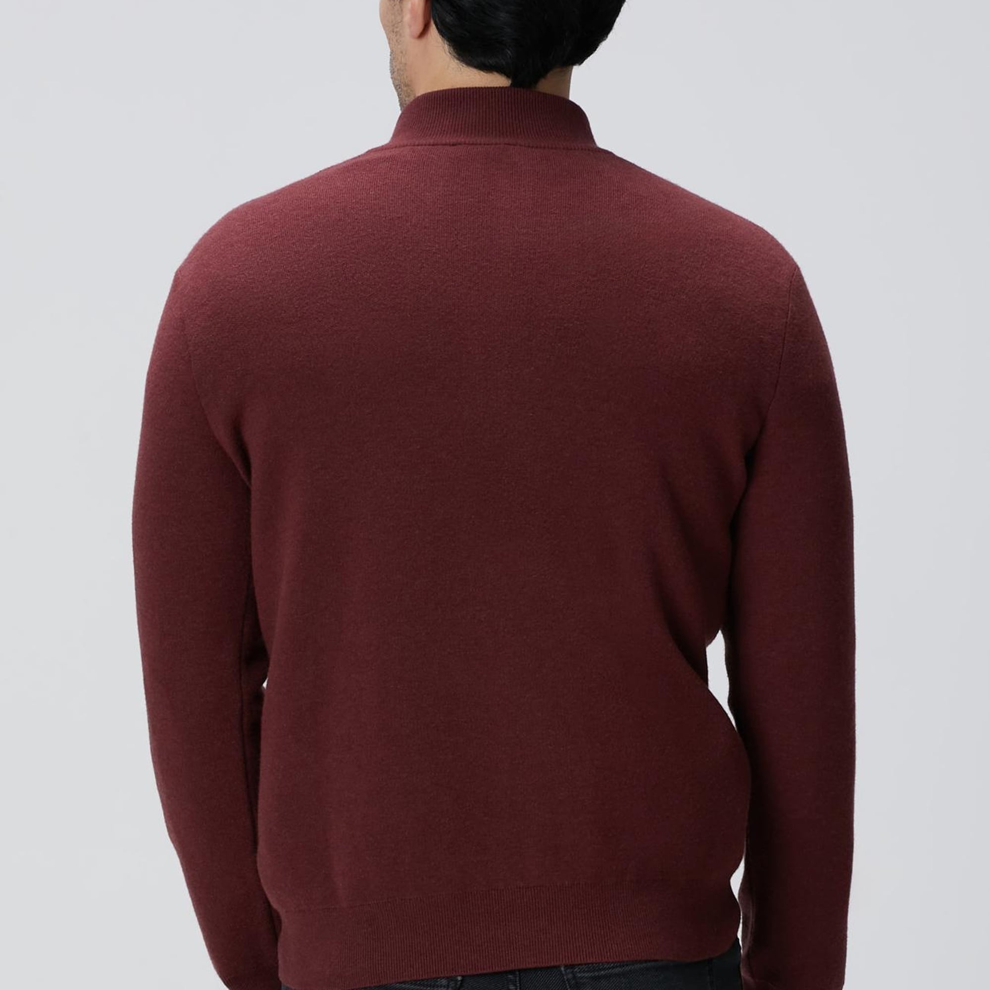 Network Erkek Bordo Triko Kazak