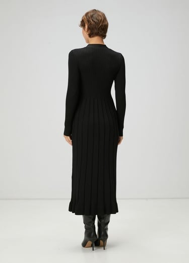  Beymen Club Kadın Siyah Midi Triko Elbise