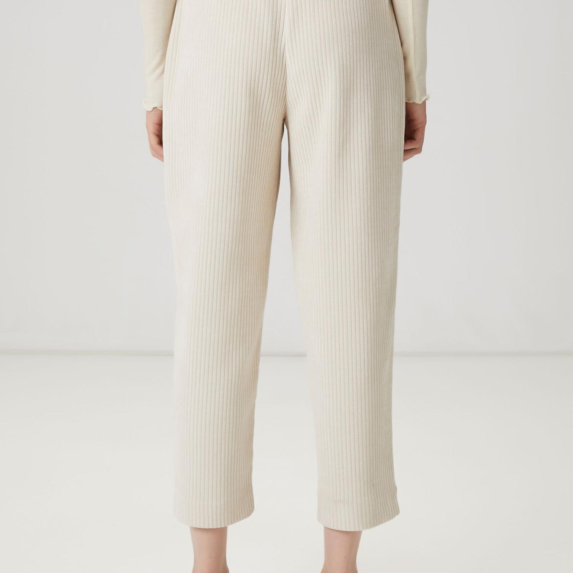 Beymen Club Kadın Ekru Fitilli Havuç Pantolon