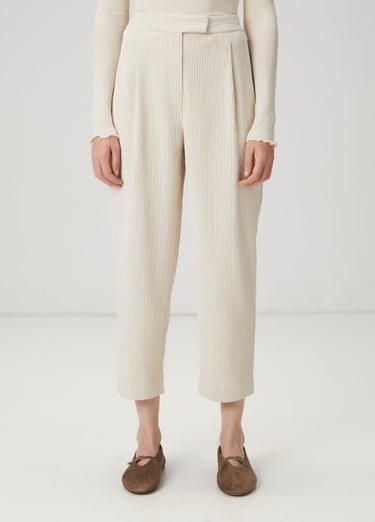  Beymen Club Kadın Ekru Fitilli Havuç Pantolon