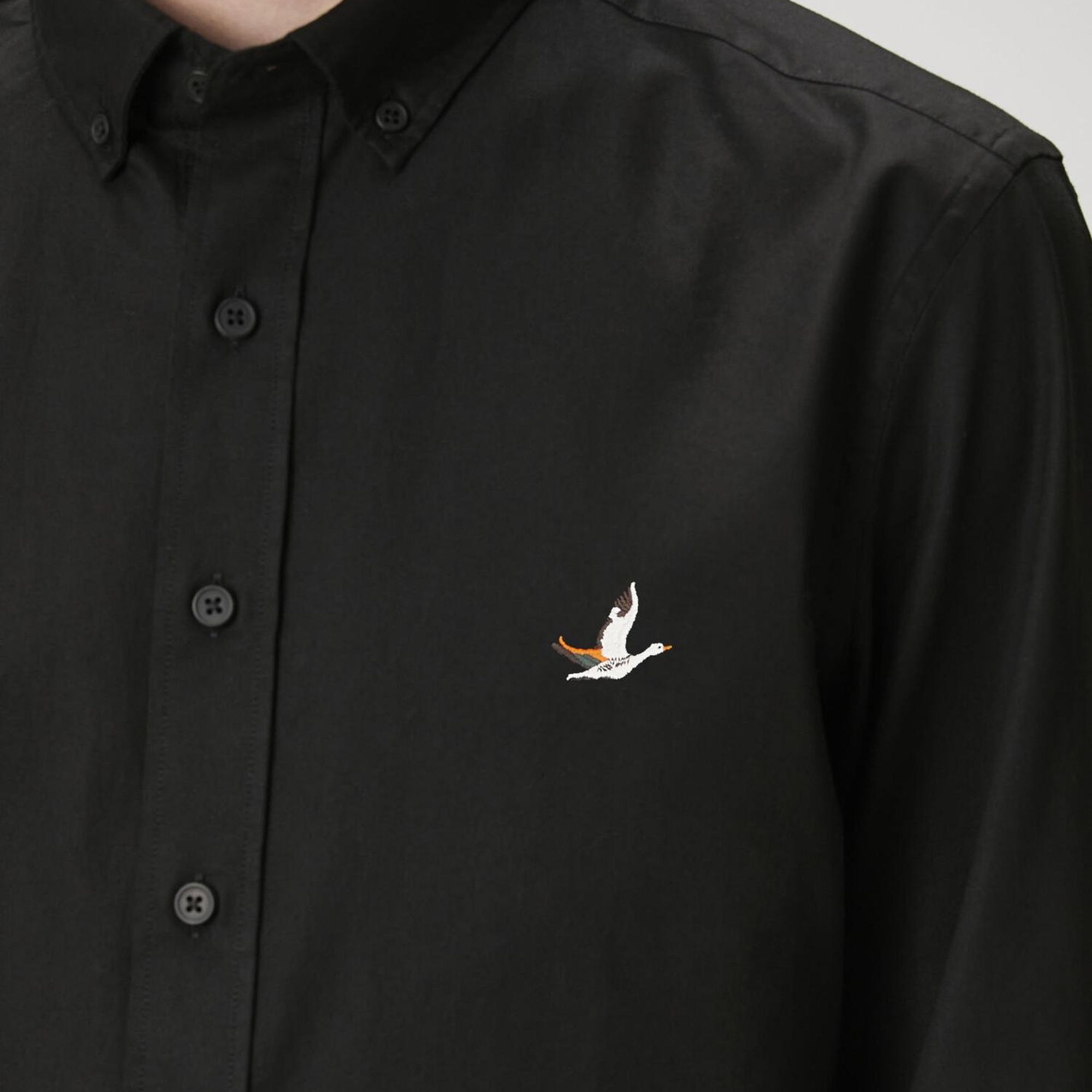 Beymen Club Erkek Slim Fit Siyah Oxford Gömlek