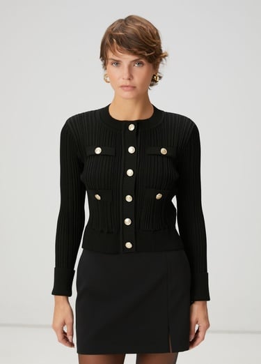  Beymen Club Kadın Siyah Triko Ceket