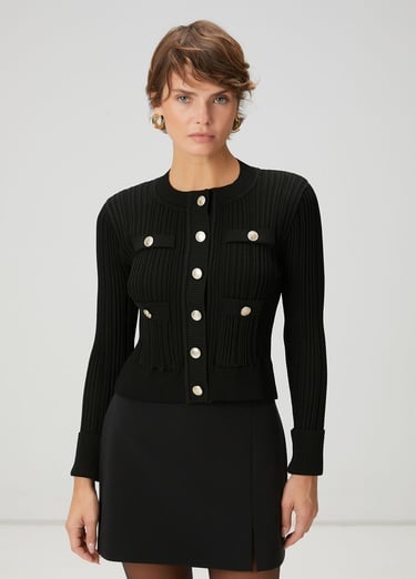  Beymen Club Kadın Siyah Triko Ceket