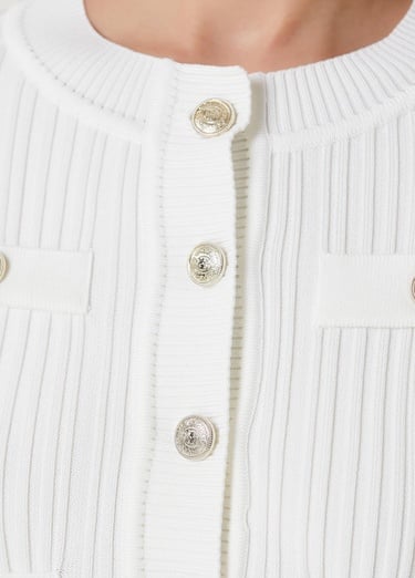  Beymen Club Kadın Kırık Beyaz Triko Ceket