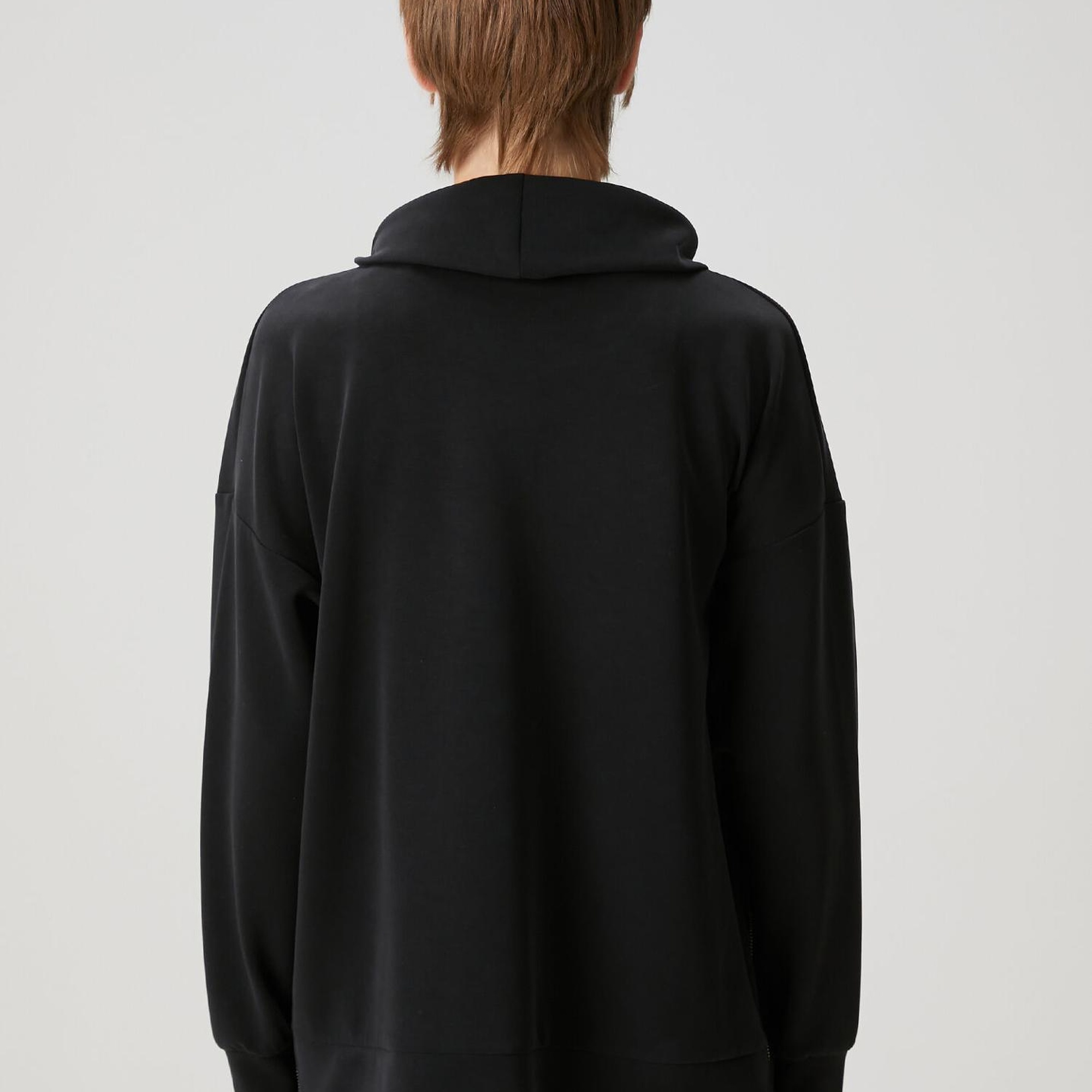 Beymen Club Kadın Siyah Fermuar Detaylı Sweatshirt