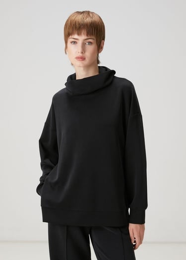  Beymen Club Kadın Siyah Fermuar Detaylı Sweatshirt