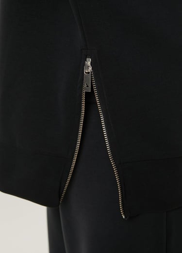  Beymen Club Kadın Siyah Fermuar Detaylı Sweatshirt