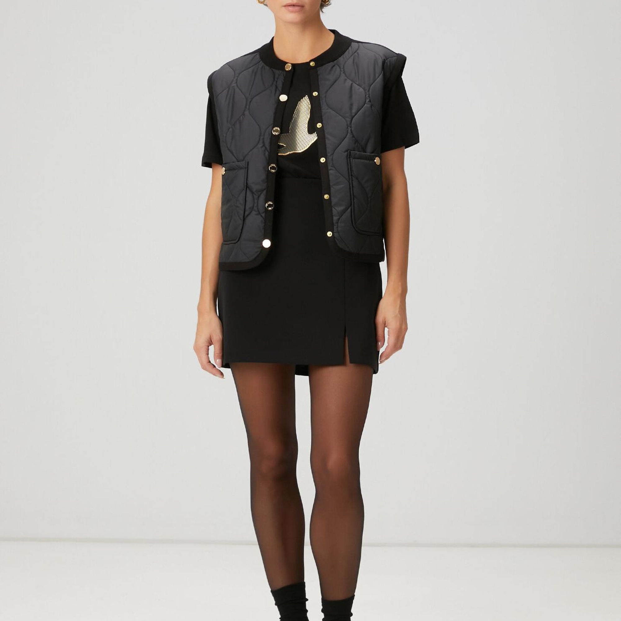 Beymen Club Kadın Siyah Bomber Yelek