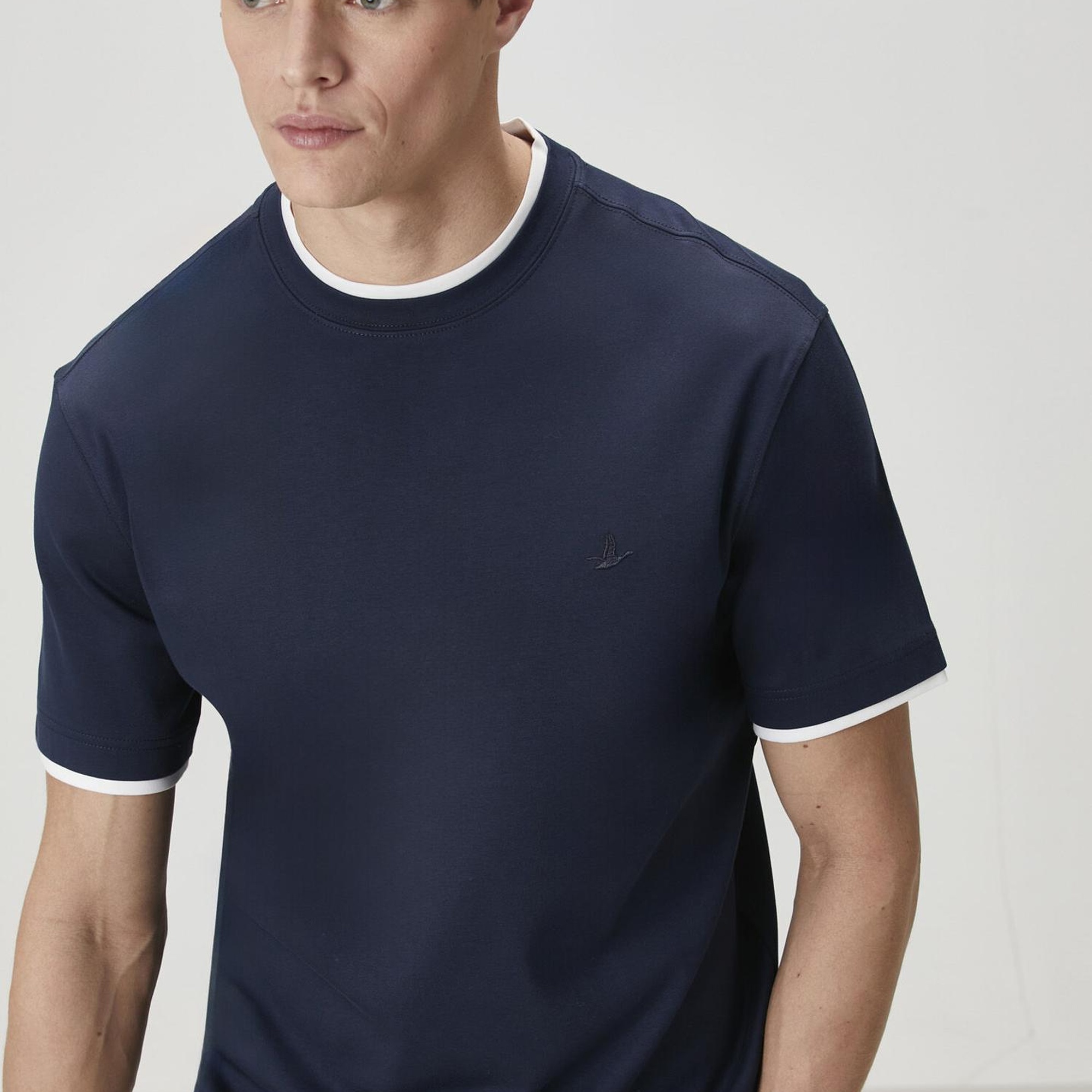 Beymen Club Erkek Lacivert Kontrast T-shirt