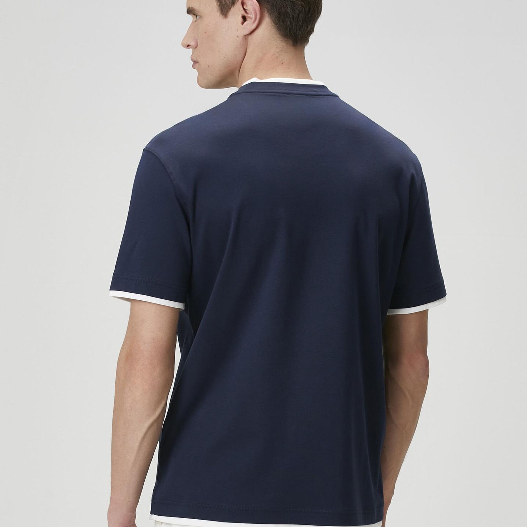 Beymen Club Erkek Lacivert Kontrast T-shirt