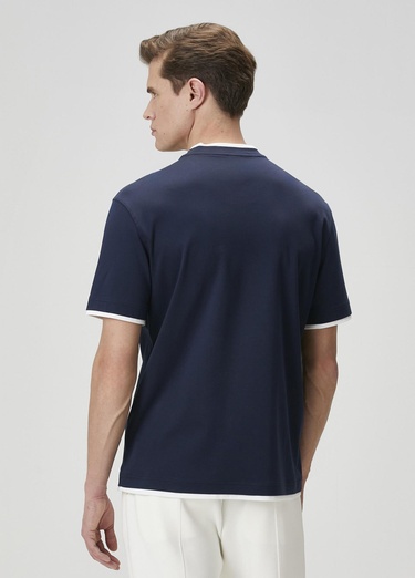  Beymen Club Erkek Lacivert Kontrast T-shirt