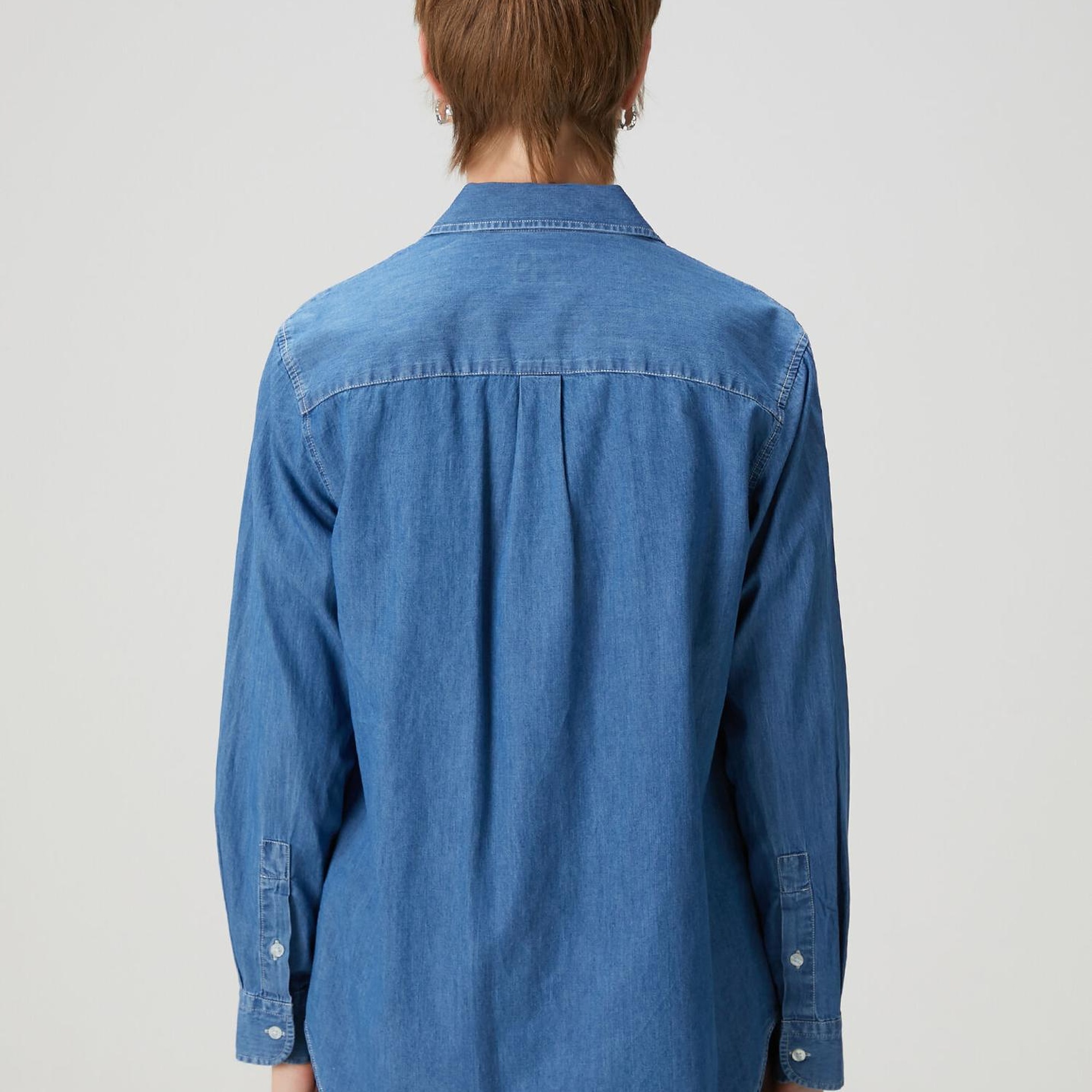 Beymen Club Kadın Mavi Basic Denim Gömlek