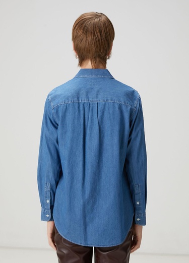  Beymen Club Kadın Mavi Basic Denim Gömlek