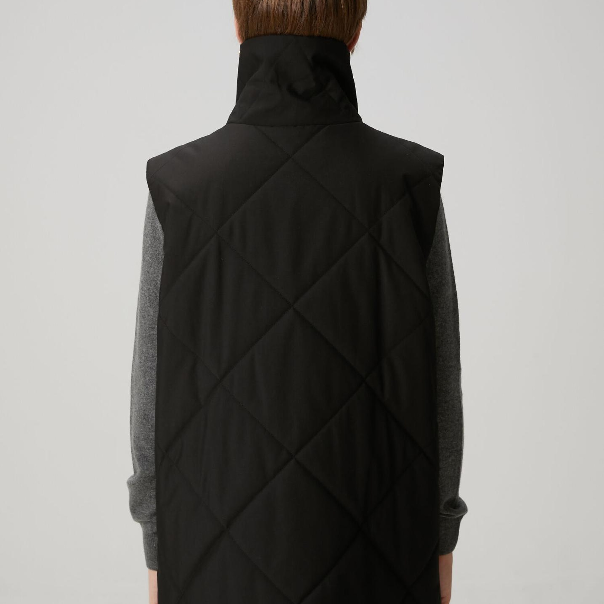 Beymen Club Kadın Siyah Kapitoneli Kruvaze Yelek