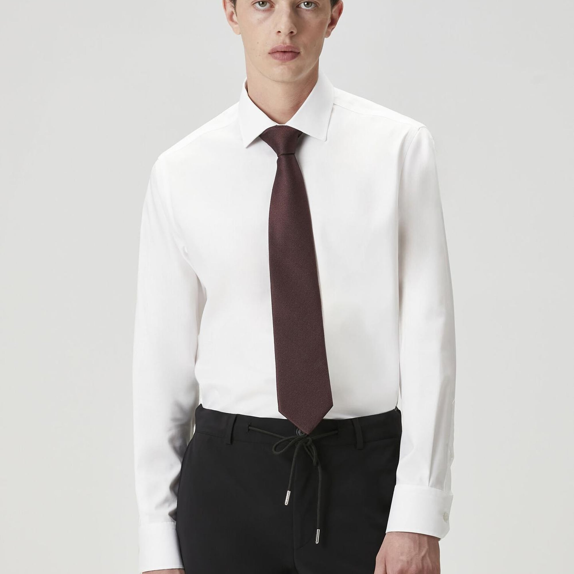 Beymen Club Erkek Slim Fit Beyaz Non-iron Twill Gömlek