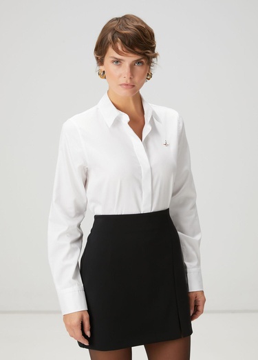  Beymen Club Kadın Beyaz Basic Poplin Gömlek