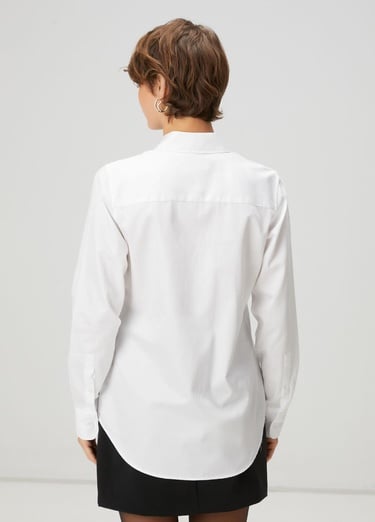  Beymen Club Kadın Beyaz Basic Poplin Gömlek