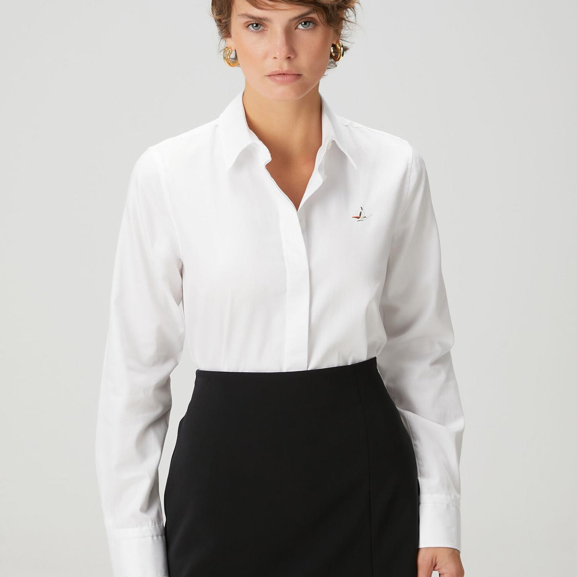 Beymen Club Kadın Beyaz Basic Poplin Gömlek