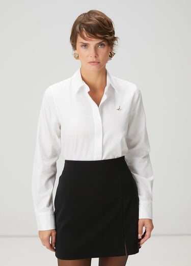  Beymen Club Kadın Beyaz Basic Poplin Gömlek