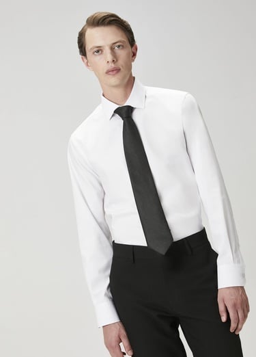  Beymen Club Erkek Comfort Fit Beyaz Non-iron Oxford Gömlek