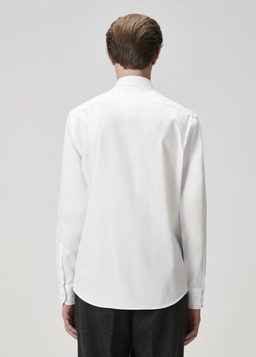  Beymen Club Erkek Comfort Fit Beyaz Armürlü Non-iron Gömlek