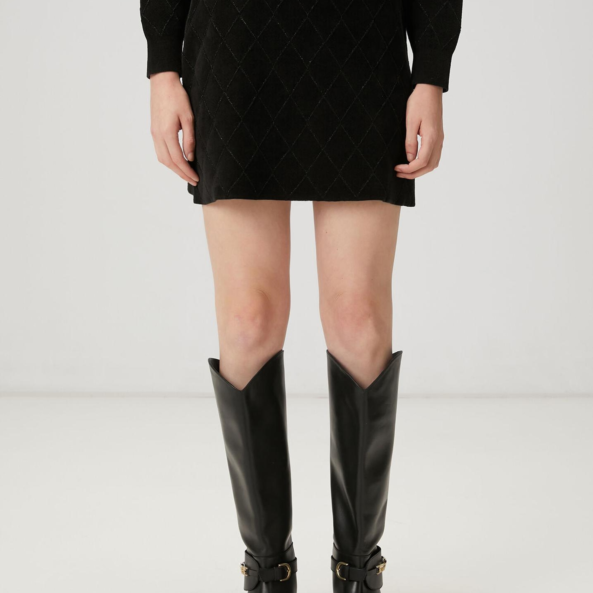 Beymen Club Kadın Siyah Mini Triko Etek