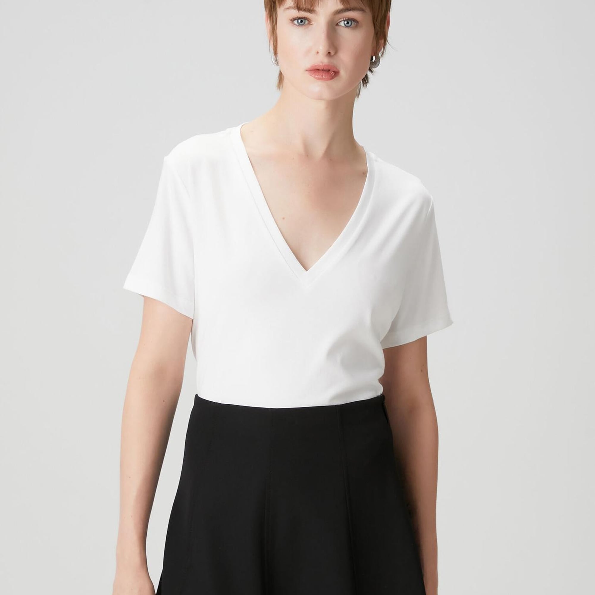 Beymen Club Kadın Beyaz V Yaka T-shirt