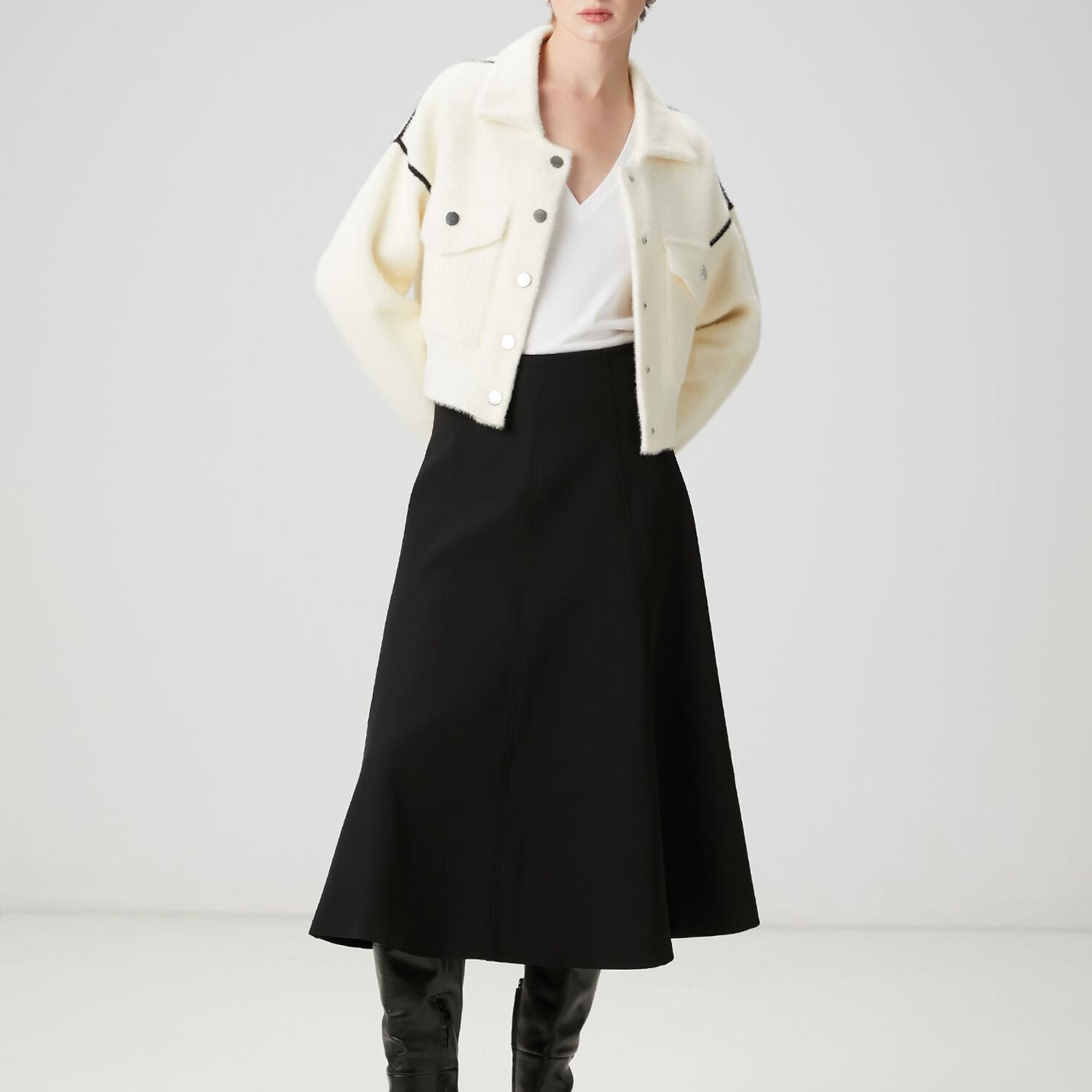 Beymen Club Kadın Beyaz V Yaka T-shirt