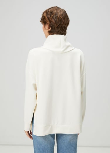  Beymen Club Kadın Ekru Dökümlü Sweatshirt