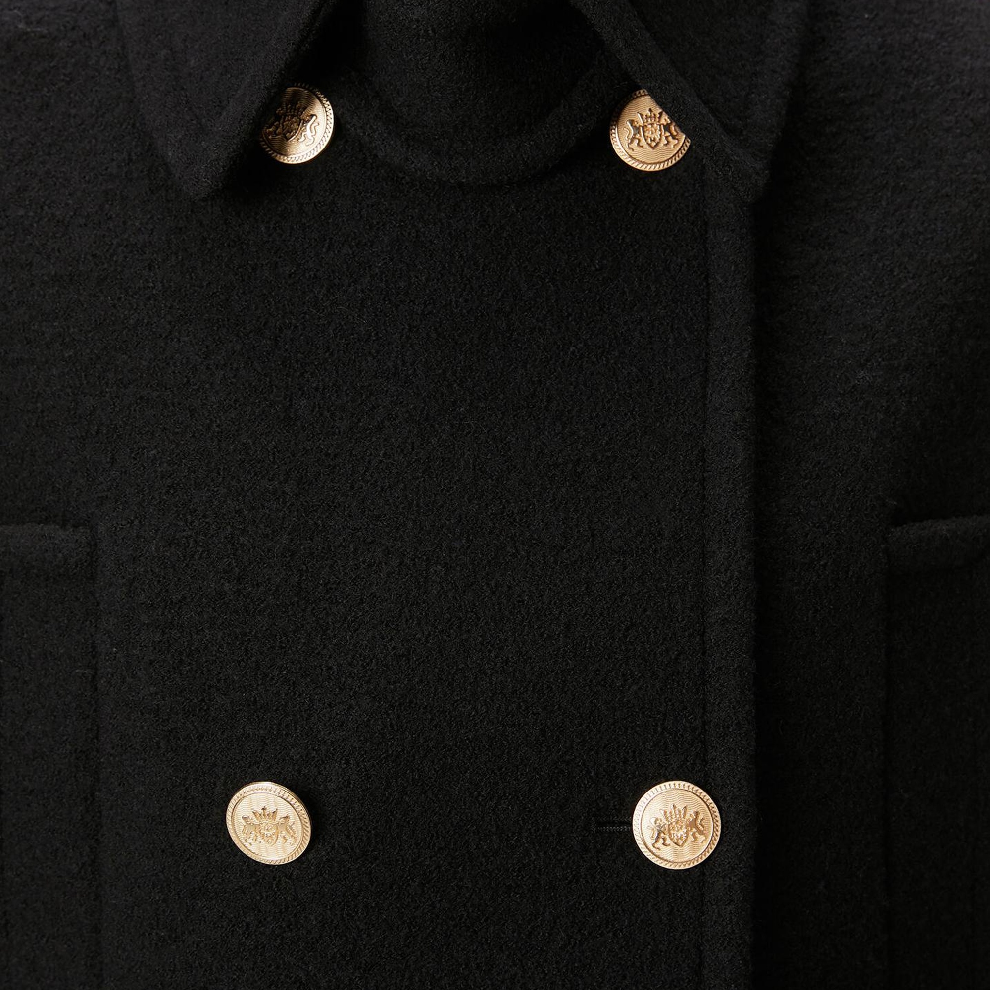 Beymen Club Kadın Siyah Kruvaze Yün Ceket