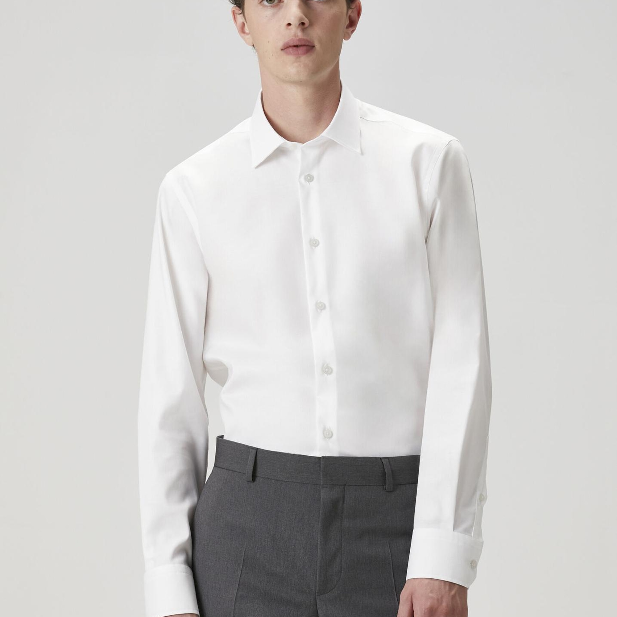 Beymen Club Erkek Comfort Fit Beyaz Non-iron Twill Gömlek