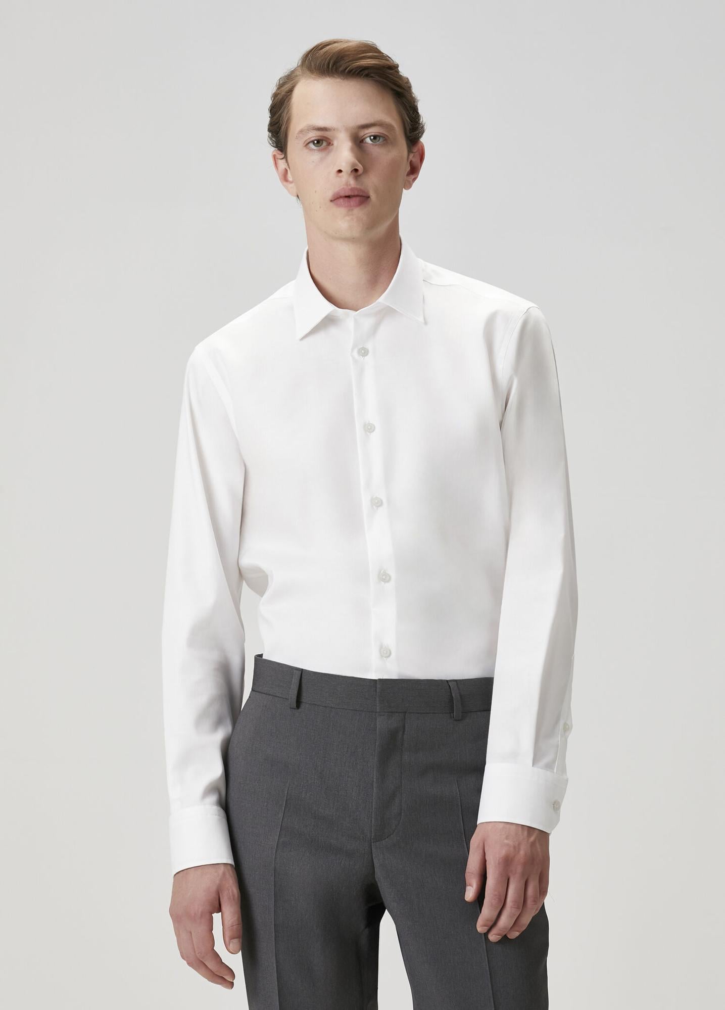  Beymen Club Erkek Comfort Fit Beyaz Non-iron Twill Gömlek