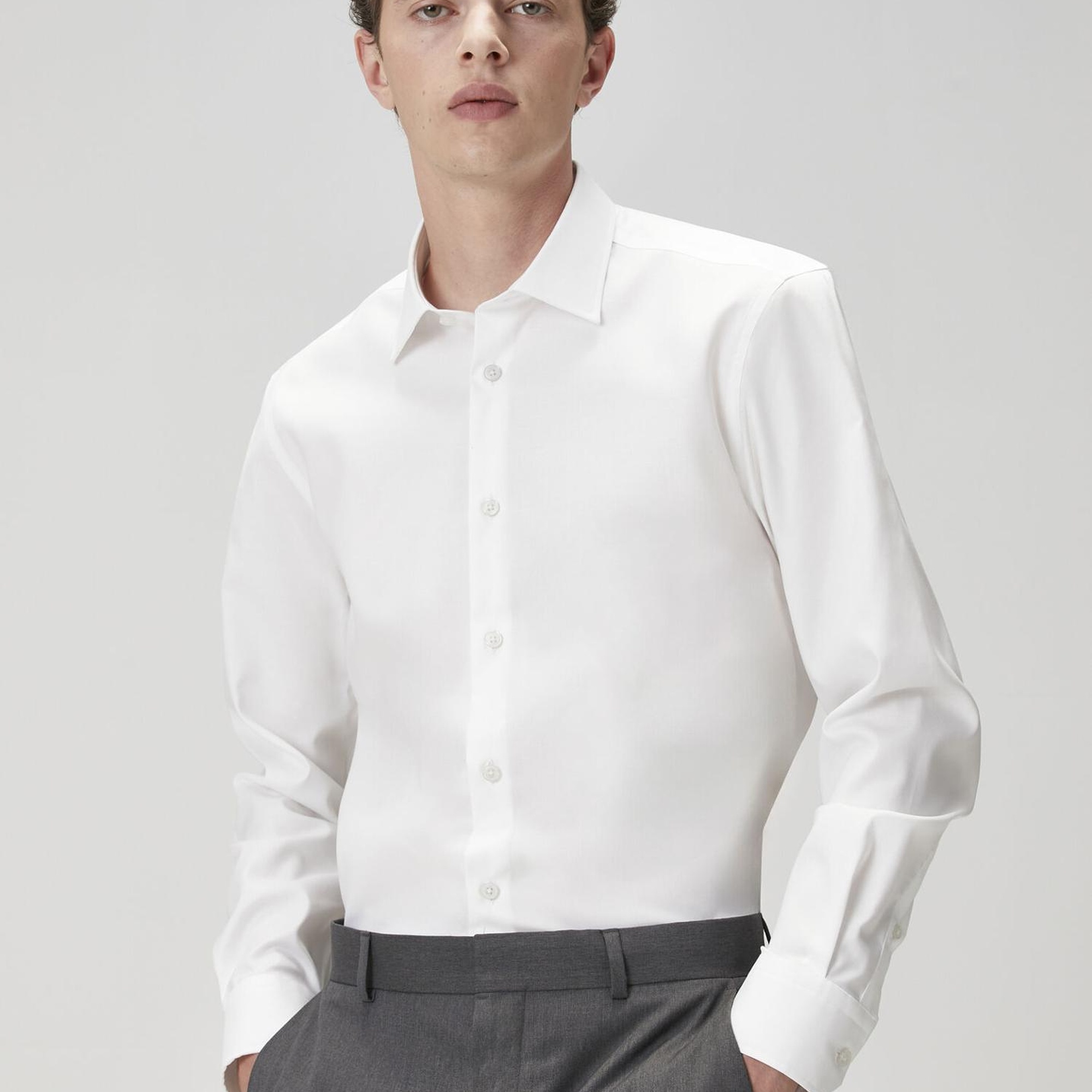 Beymen Club Erkek Comfort Fit Beyaz Non-iron Twill Gömlek