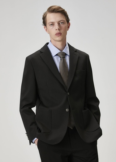  Beymen Club Erkek Siyah Örme Blazer