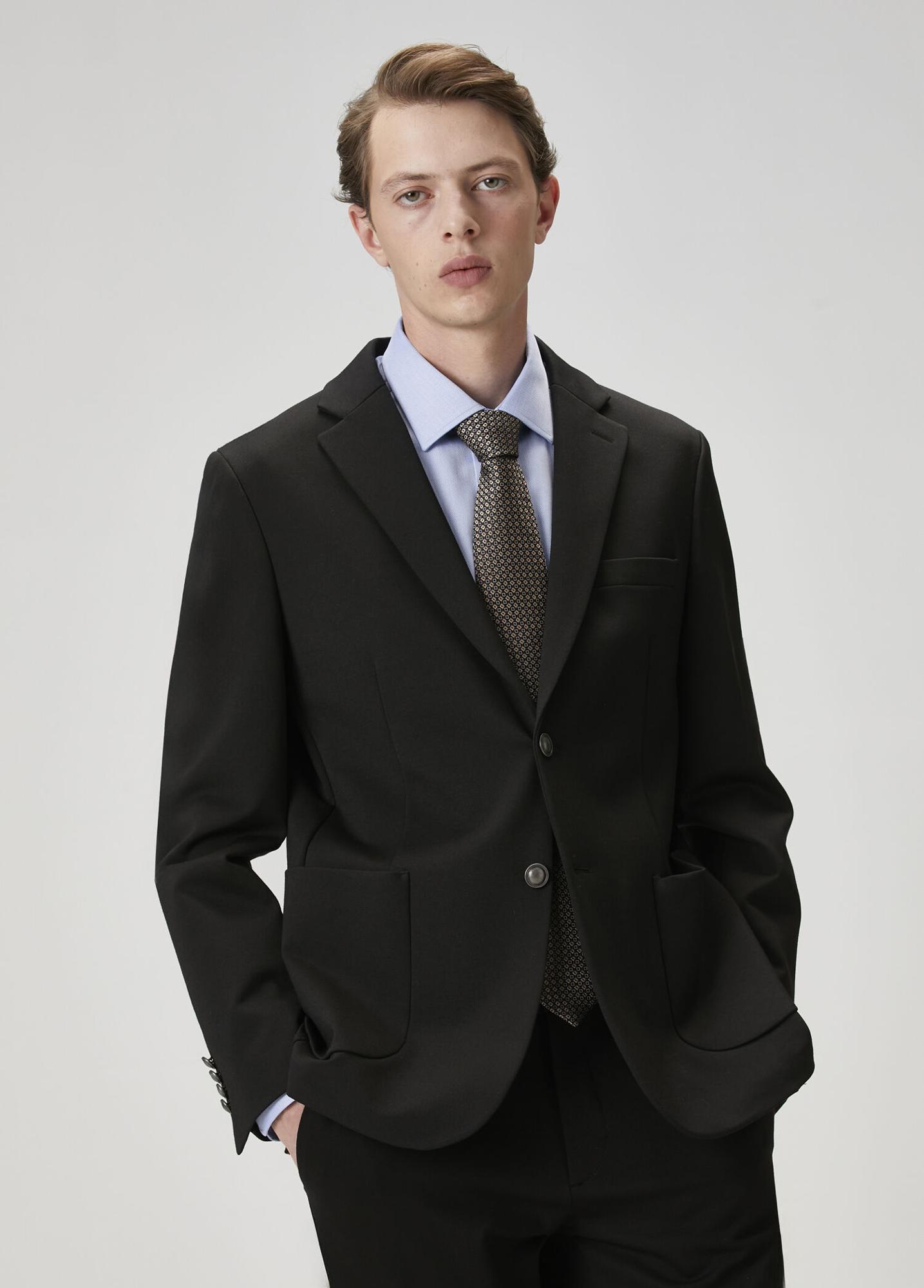  Beymen Club Erkek Siyah Örme Blazer