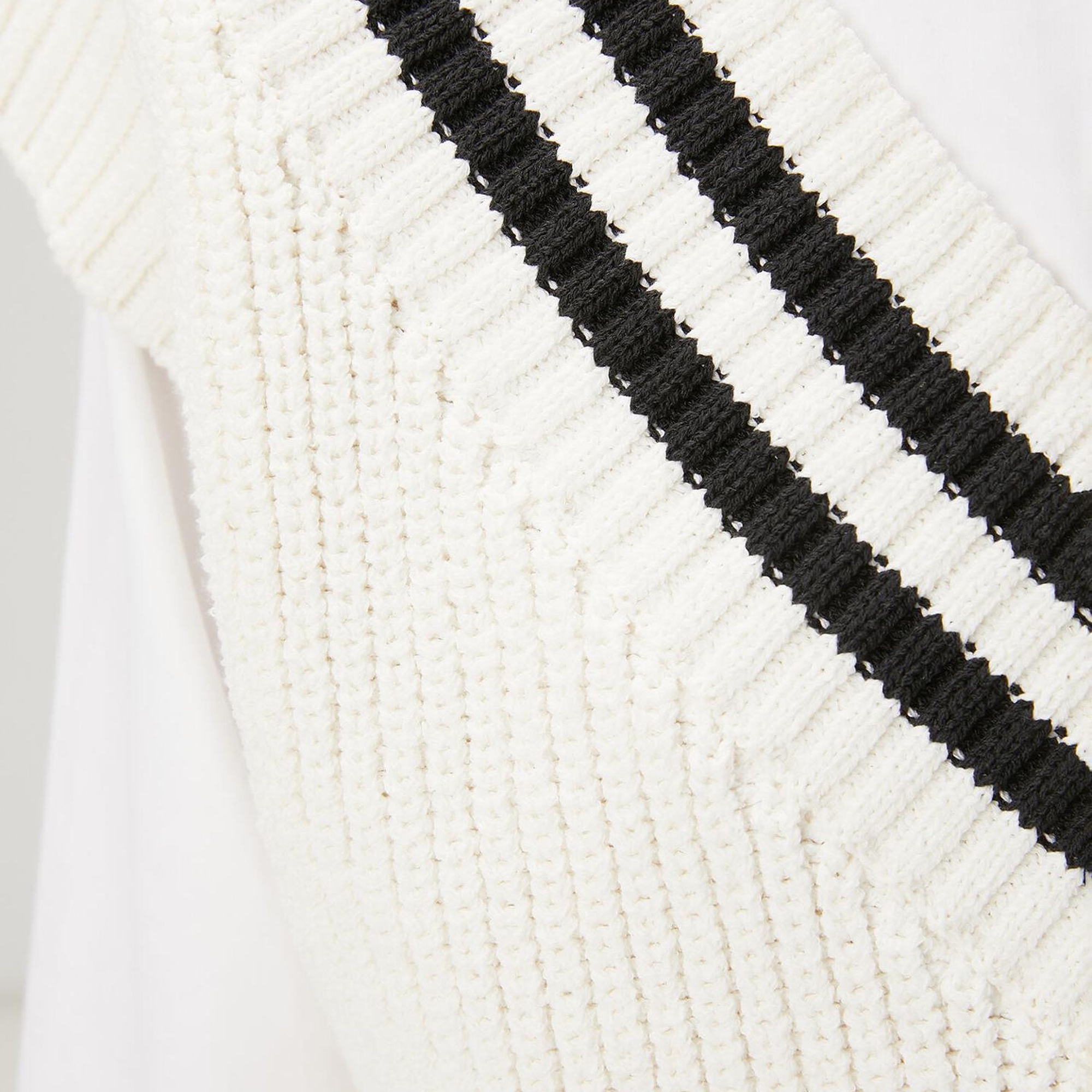 Beymen Club Kadın Siyah Beyaz Şeritli Süveter