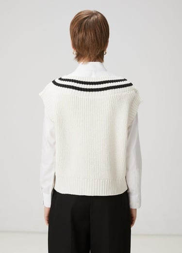 Beymen Club Kadın Siyah Beyaz Şeritli Süveter