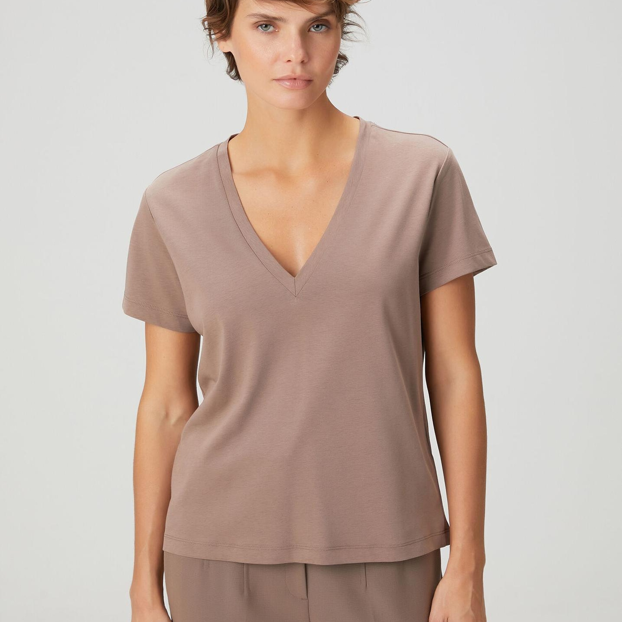 Beymen Club Kadın Vizon Basic T-shirt