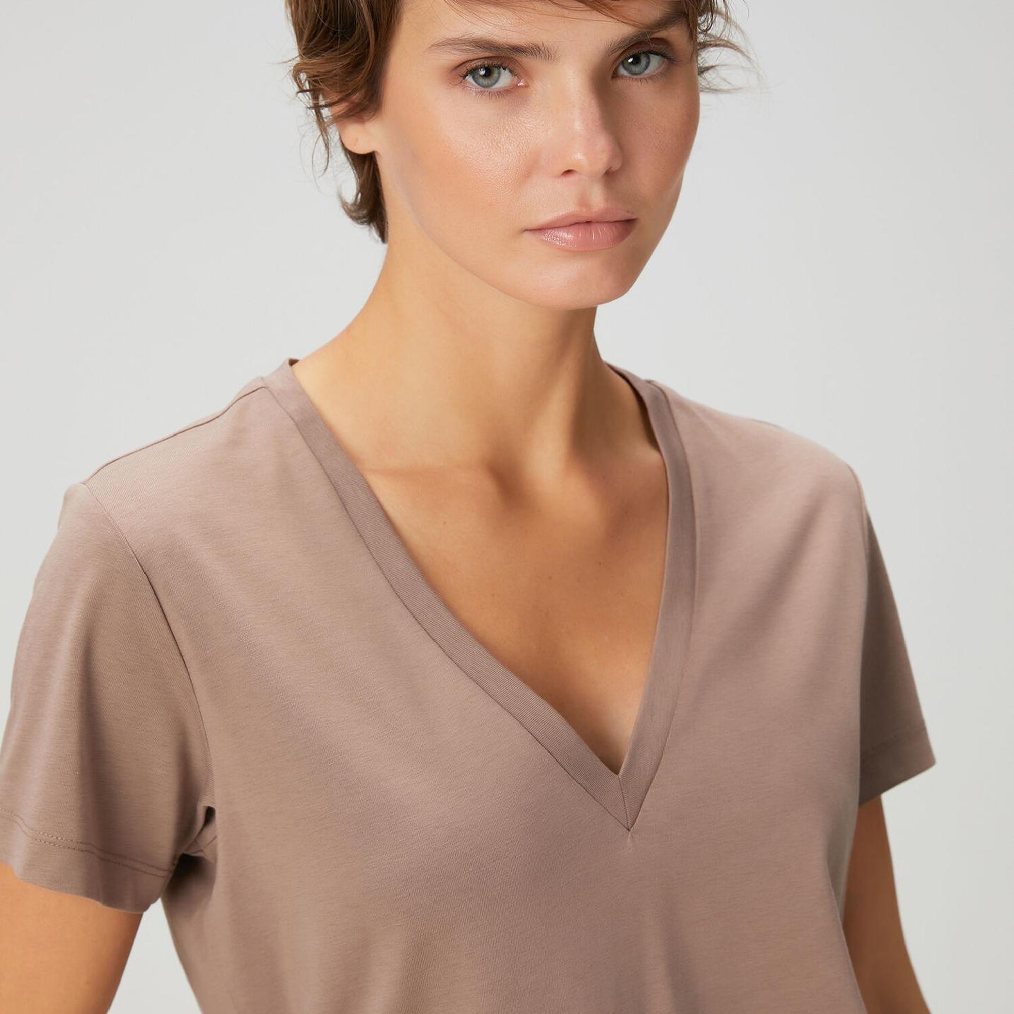 Beymen Club Kadın Vizon Basic T-shirt